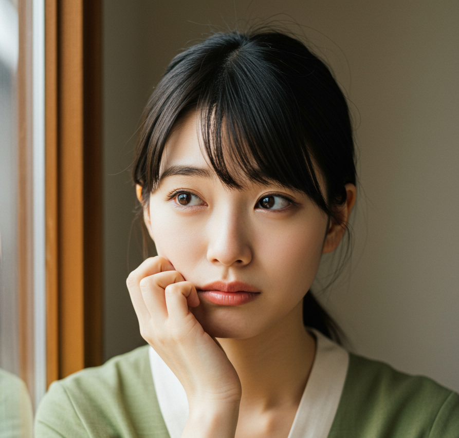 悩んでいる女性